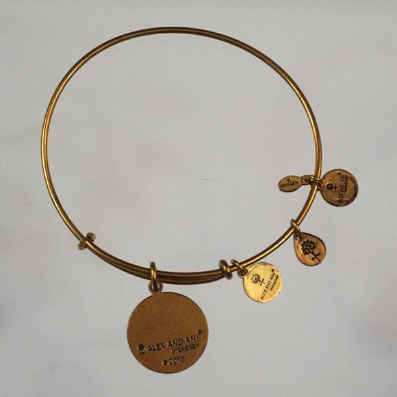 ALEX & ANI Scorpio Bracelet Energy Charm Gold Tone Bangle 2013 - Picture 5 of 6